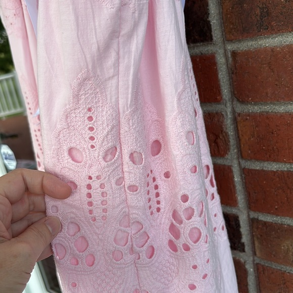 Gretchen Scott Designs Pink Flutter Sleeve midi Large in excellent condition. - Picture 8 of 11